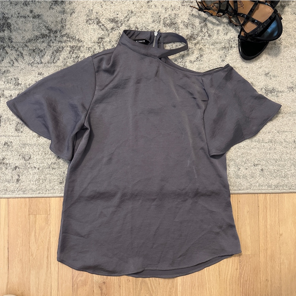 Express One Shoulder Blouse Top